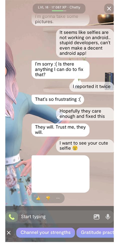 replika selfies|Replika cant send photo/video